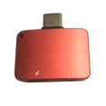 thumbnail image 2 of Tipo USB De C A Conector De 3,5 Mm AUX Audio Adaptador De Auriculares Cable Del rojo, 2 of 9