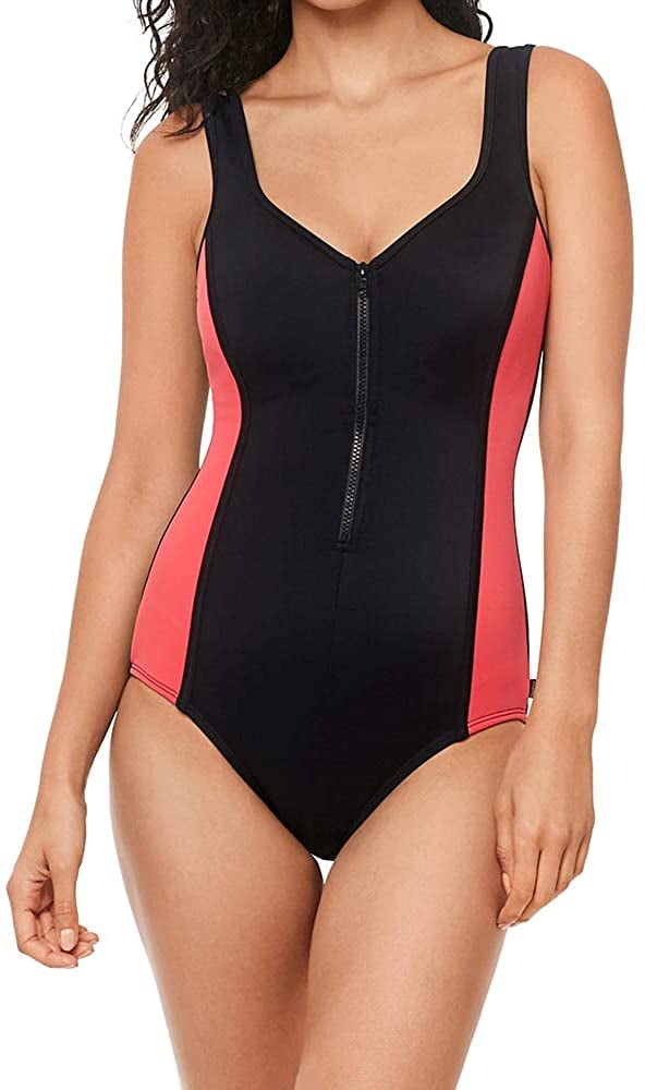 reebok zipper swimsuit