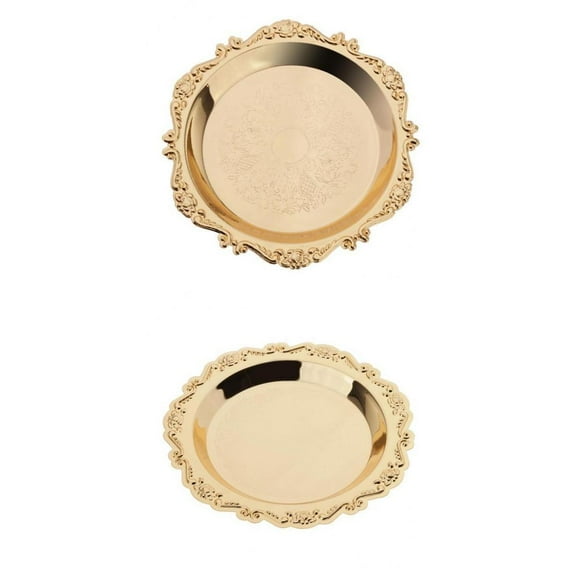 4 "+ 6" Metal para de Hojaldre Té Postre Bandeja 2pcs