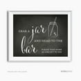 thumbnail image 1 of Mason Jar - Take Home Vintage Chalkboard Wedding Party Signs, 1 of 1
