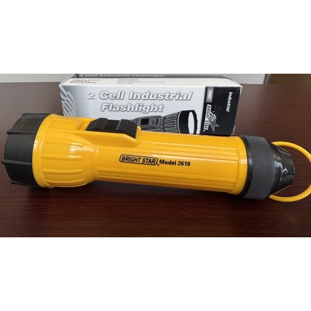 BrightStar 2618, 2 Cell Industrial Flashlight, Krypton Bulb