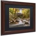 thumbnail image 2 of Trademark Fine Art 'The Flume Bridge' Canvas Art by Michael Blanchette Photography, Black Matte, Wood Frame, 2 of 2