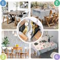 thumbnail image 4 of Black Marble Gold Line Pattern Square Tablecloth,Waterproof Square Table Cover,Wipeable Spillproof Washable Table Cover for Home Kitchen Party Decor 52"x52"(132x132cm), 4 of 6