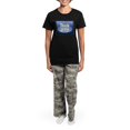 thumbnail image 4 of CafePress - ALWAYS LEARNING Women's Dark Pajamas - Women's Short Sleeve Print T-Shirt and Pants Dark Cotton Pajama Set, 4 of 7