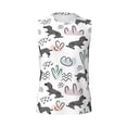 thumbnail image 6 of Lsque Dachshund Dog Puppy Print Men's Cotton Blend Sleeveless Muscle Shirts (S-3XL)- Moisture Wicking, Odor Protection, UPF 30+,XX-Large, 6 of 8