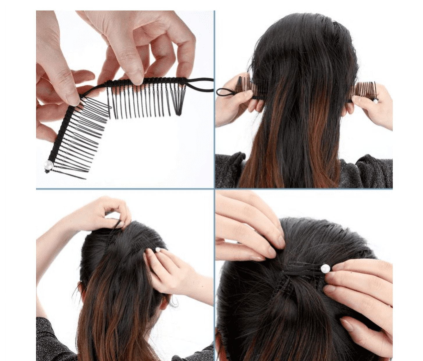 Stretch Banana Clip for Fine Thin Thick Curly Hair Elastic Double Comb Hair Acce Amazon.com : Stretch Banana Clip for Fine Thin, Thick Curly  main image 2
