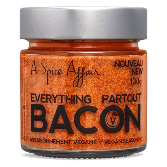 Everything Bacon Vegan Seasoning A Spice Affair. 130g (4.6 oz) Jar
