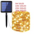 thumbnail image 2 of Guirnalda de luces LED solares para exteriores, luces de hadas de Navidad, lámparas de jardín de calle impermeables, 50/100/200/300 LED, 2 of 4