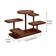 thumbnail image 2 of Vintage Wooden Display Risers Wood Showcase Stands for Shelves and Countertops Step Plinths for Jewellery, Desserts Display Rack, 2 of 7