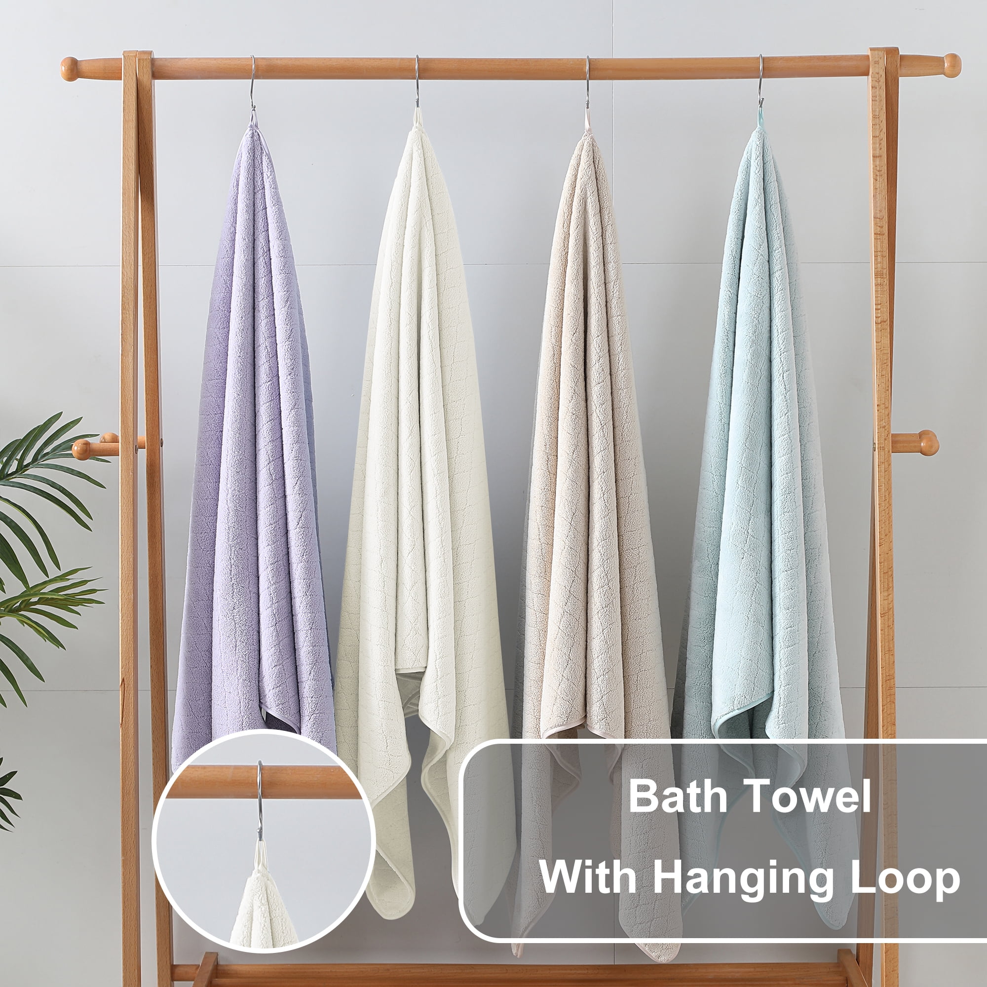 Jessy Home 6 Piece Towel Set Beige Soft Bath Towel Set for Bathroom-2 Bath Towels, 2 Hand Towels, 2 Washcloths Highly Absorbent Bath Sheet for Hotel & Spa