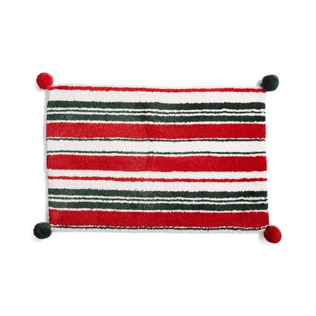 Martha Stewart Collection Candy Stripe 20" X 30" Bath Rug