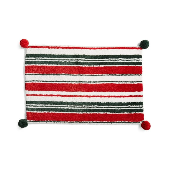 Martha Stewart Collection Candy Stripe 20" X 30" Bath Rug