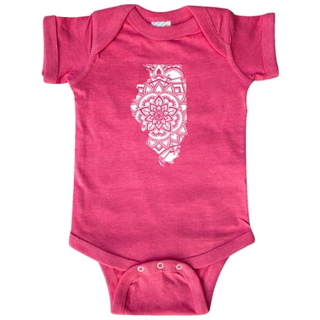 

Inktastic Illinois Silhouette Mandala Gift Baby Boy or Baby Girl Bodysuit