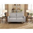 thumbnail image 5 of Saint Birch 13011L-BG Saint Birch Poland Upholstery Square Arms Loveseat with Tapered Wood Legs - Beige, 5 of 13