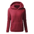 thumbnail image 2 of Womens Business Casual Tops Women's Solid Color Sweatshirt Women Long Sleeve Letter Solid Color Hoodie Sweatshirts Pullover Sweatshirts Top Blouse, 2 of 4