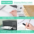 thumbnail image 4 of VAULT- 50 Shipping Mailing Labels 8.5X5.5 Half Sheet Rounded Self Adhesive 2 Per Sheet, 4 of 4