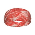thumbnail image 3 of Rocae Beef Steaks for Sweatbands Sports Headband for Men and Women,Fashion Sweat Bands Headbands for Running,Cycling,Football, Yoga, Fitness, 3 of 9