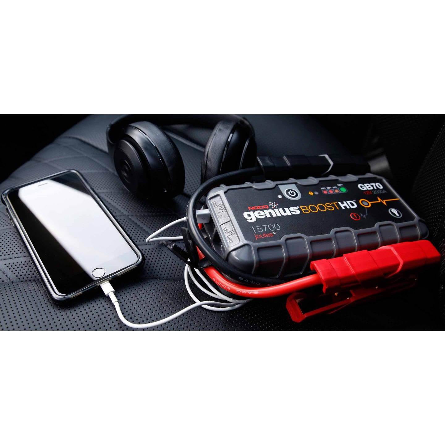 NOCO Boost HD GB70 2000A UltraSafe Car Battery Jump Starter, 12V