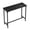 Black | 43 Inch, variant on Hassch 71-Inch Bar Table, Narrow Long Kitchen Dining Pub Table with Sturdy Iron Legs & Easy-to-Clean Top, Black