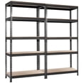 thumbnail image 1 of Patiojoy 5-Tier Industrial Steel Storage Shelves Garage Rack with Adjustable Shelves Grey, 1 of 5