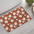 thumbnail image 2 of Pioneer Flower Floral Print Pattern Bathroom Rugs Mat, Non Slip Microfiber Bathroom Rug with Rubber Backing, Soft Mats for Bathroom Floor Tub Shower, 17"x27", 2 of 5