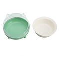 thumbnail image 1 of Bol de Nourriture pour Animaux, Base Stable Protection Cervicale Bol de Nourriture pour Chat avec Support pour Chiens pour Animaux pour Maison Blanc, Gris, Vert Clair, 1 of 8