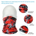 thumbnail image 4 of Uxcell Neck Gaiter, 4 Pack Breathable Cooling Face Cover Scarf for Cycling Running, Camo Red, 4 of 6