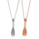thumbnail image 3 of Colgante Yinane Gota Cristal con Cadena Larga oro rosa Plata antigua, 3 of 8