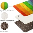 thumbnail image 3 of Bath Mats for Bathroom,Bathroom Mats Rugs No Silp,Rainbow Wood Pattern Washable Cover Floor Rug Carpets Floor Mat Bathroom Decorations 16x24 Inches for Kitchen Bedroom Indoor, 3 of 5