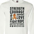 thumbnail image 4 of Inktastic Multiple Sclerosis Awareness Strength Courage and Support Long Sleeve T-Shirt, 4 of 5