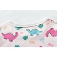 thumbnail image 5 of DDSOL Nightgown, Little Girls Dinosaur Sleepwear, Pink, 1-Pack, 5 of 5