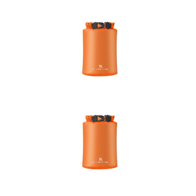 Eigraketly bolsa seca cosas impermeables sacos ropa resistencia al agua paquete de almacenamiento de gran capacidad bolsas de senderismo para Naranja/3L 2Conjunto