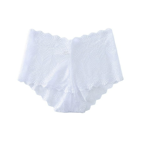 White 3X-Large Womens Plus Size Underwear insulated Underwear for Women Lace Panties Stretch Underwear for Women Soft Ladies Hipster Briefs Cotton Dhoti for Women Underwe