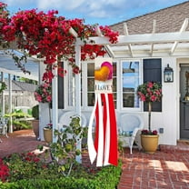 JilgTeok Happy Valentine's Day Windsock Polyester Garden Windsock Garden Party Deco