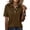 3# Brown, variant on Polos Golf Shirts Womens Short Sleeve Collared Shirt Quick Dry Tennis Work Athletic Tops Light Brown L