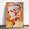 thumbnail image 2 of Pintura al óleo de Halsey Pop para decoración del hogar, póster de arte para pared, imágenes de DJ, cantante de flores y estrellas, novedad, 2 of 3