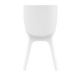 thumbnail image 3 of 33.5" White Solid Refined Patio Dining Chair, 3 of 8