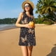 thumbnail image 3 of Fotbe Butterfly1 Vestido de Verano sin Mangas para Mujer – Vestido Midi Línea A, Estilo Camiseta Floral, Vestido Playero Casual y Fluido, 3 of 7