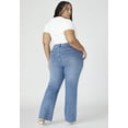 thumbnail image 3 of ELOQUII Women's Plus Size The Flare Leg Jean, 3 of 6