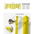 thumbnail image 6 of Fsddascl Yellow Striped Tie Up Valance Curtains for Windows, Kitchen Curtains Window Treatments, Modern Farmhouse Yellow White Stripes Short Window Shades Valances for Bedroom Bathroom Cafe 54"x18", 6 of 7