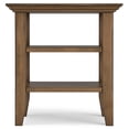 thumbnail image 5 of Simpli Home Acadian 19 inch Wide Solid Wood Transitional End Table in Rustic Natural Aged Brown, 5 of 10