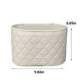 thumbnail image 3 of Deeceymbur Car Storage Bag, Multifunctional Hanging Storage Box, Large Capacity Seat Backrest Storage Bag White, 3 of 7