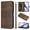 Brown, variant on For Samsung Galaxy A07 Wallet Case RFID Blocking Cash Pocket/Card Holder for Men Women Magnetic Clasp Premium PU Leather Book Folio Kickstand Shockproof Flip Case with Hand Strap,Brown