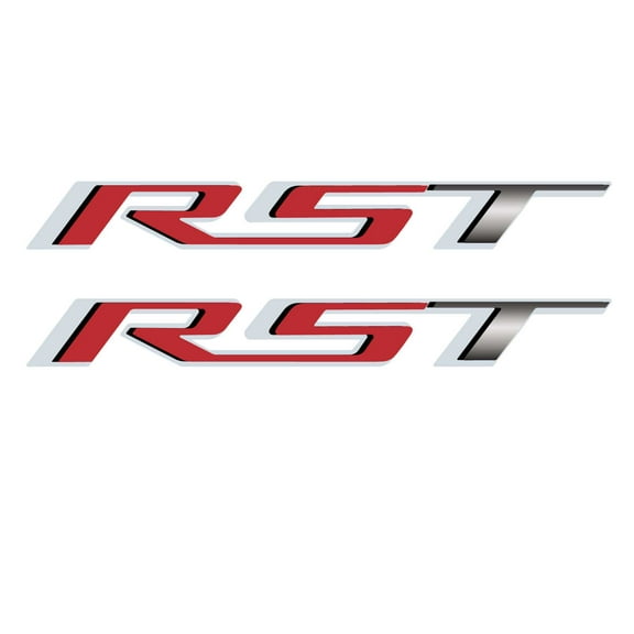 Chevy Silverado Red RST Truck Bedside Decals 2019-2025 Set of 2 GM Licensed