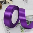 thumbnail image 2 of HCTSHG Satin Ribbon Single Face Solid Color Fabric Satin Ribbon, 25 Yard per Roll in 1 Inch Wide, Assorted Ribbon Perfect for Gift Wrapping/Christmas/Wedding Favors/Party Decoration, 2 of 9