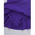 thumbnail image 6 of Runhomal Kids Girls Ice Skating Sparkle Diamond V-shaped Sheer Tulle Splice Leotard A-line Dress for Violet 6, 6 of 7