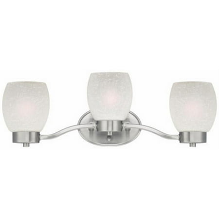 Westinghouse Lighting Corp 3 Light Wall Fixture Brushed Nickel White Linen Gl 63411 Westinghouse Lighting Corp 3 Light Wall Fixture Brushed Nickel White Linen Gl 63411