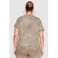 thumbnail image 4 of Women's Plus Size Acid Wash Los Angeles Graphic Crew Neck T-Shirt, 4 of 4
