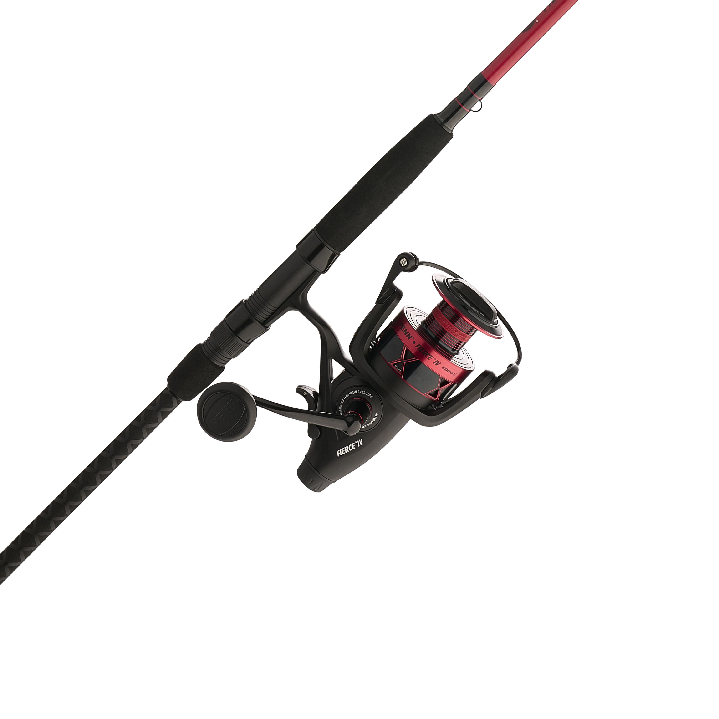 PENN Fierce IV Live Liner Combo, 10' Heavy Fishing Rod, 8000 Size Reel