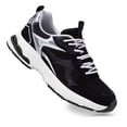 thumbnail image 3 of LUCKY STEP Chunky Fashion Mesh Sneakers Casual Running Walking Shoes,Black/Silver,Womens, 3 of 6